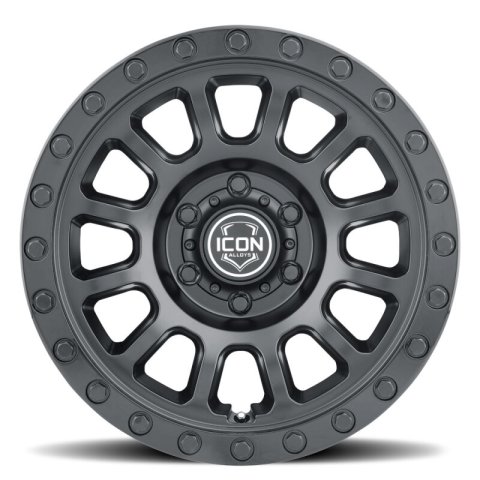 ICON Hulse 17 X 8.5 / 6 X 5.5 / 25mm Offset / 5.75in BS Double Black thumbnail 3