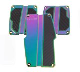 NRG Brushed Aluminum Sport Pedal M/T - Neochrome w/Black Carbon thumbnail 1