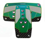 NRG Aluminum Sport Pedal A/T - Silver w/Neochrome Carbon thumbnail 2