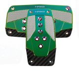 NRG Aluminum Sport Pedal A/T - Silver w/Neochrome Carbon thumbnail 4