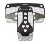 NRG Aluminum Sport Pedal A/T - Black w/Silver Carbon thumbnail 3