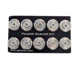 NRG M-Style Fender Washer Kit (TI Series) M6 Bolts For Plastic (Silver Wshr/Silver Scrw) - Set of 10 thumbnail 1