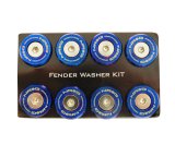 NRG M-Style Fender Washer Kit (TI Series) M6 Bolts For Metal (TI Burn Wshr/Silver Screw) - Set of 10 thumbnail 3