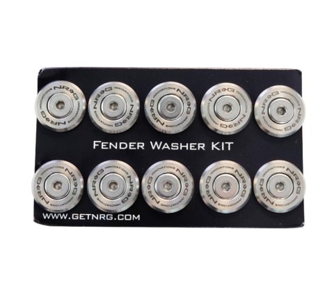 NRG Fender Washer Kit (TI Series) M6 Bolts For Plastic (TI Burn Washer/TI Burn Screw) - Set of 10 thumbnail 1