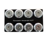 NRG Fender Washer Kit w/Color Matched M8 Bolt Rivets For Plastic (Silver) - Set of 8 thumbnail 4
