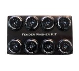 NRG Fender Washer Kit w/Color Matched M8 Bolt Rivets For Plastic (Black) - Set of 8 thumbnail 1