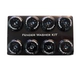 NRG Fender Washer Kit w/Color Matched M8 Bolt Rivets For Plastic (Black) - Set of 8 thumbnail 3