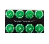 NRG Fender Washer Kit w/Color Matched M8 Bolt Rivets For Plastic (Green) - Set of 8 thumbnail 6