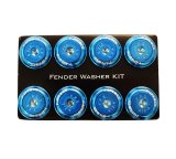 NRG Fender Washer Kit w/Color Matched M8 Bolt Rivets For Plastic (Blue) - Set of 8 thumbnail 3