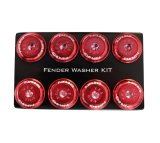 NRG Fender Washer Kit w/Color Matched M8 Bolt Rivets For Plastic (Red) - Set of 8 thumbnail 6