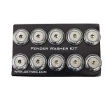 NRG Fender Washer Kit w/Rivets For Plastic (Gunmetal) - Set of 10 thumbnail 1