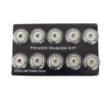 NRG Fender Washer Kit w/Rivets For Plastic (Gunmetal) - Set of 10 thumbnail 2
