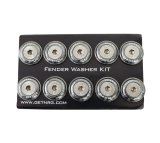 NRG Fender Washer Kit w/Rivets For Plastic (Gunmetal) - Set of 10 thumbnail 6
