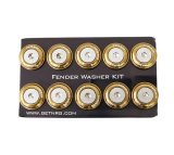 NRG Fender Washer Kit w/Rivets For Plastic (Titanium) - Set of 10 thumbnail 6