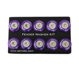 NRG Fender Washer Kit w/Rivets For Plastic (Purple) - Set of 10 thumbnail 1