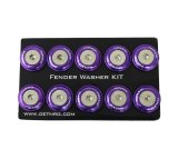 NRG Fender Washer Kit w/Rivets For Plastic (Purple) - Set of 10 thumbnail 4
