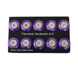 NRG Fender Washer Kit w/Rivets For Plastic (Purple) - Set of 10 thumbnail 6