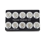 NRG Fender Washer Kit w/Rivets For Plastic (Silver) - Set of 10 thumbnail 2