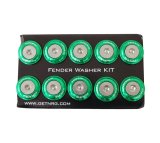 NRG Fender Washer Kit w/Rivets For Plastic (Green) - Set of 10 thumbnail 6