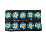 NRG Fender Washer Kit w/Rivets For Plastic (Blue) - Set of 10 thumbnail 3