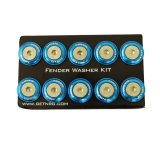 NRG Fender Washer Kit w/Rivets For Plastic (Blue) - Set of 10 thumbnail 6