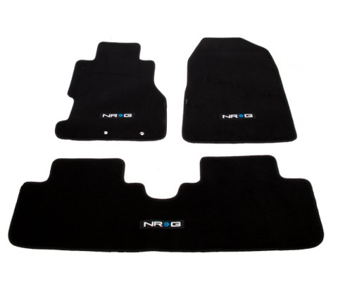 NRG Floor Mats - 02-03 Honda Civic Si 3DR Coupe (NRG Logo) - 3pc. thumbnail 2