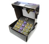 NRG 200 Series M12 X 1.25 Titanium Lug Nut Set - 21 Pc w/Lock Key Socket - Neochrome thumbnail 1