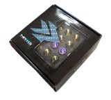 NRG 200 Series M12 X 1.25 Titanium Lug Nut Set - 21 Pc w/Lock Key Socket - Neochrome thumbnail 2