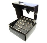 NRG 200 Series M12 X 1.25 Titanium Lug Nut Set - 21 Pc w/Lock Key Socket - Silver thumbnail 2