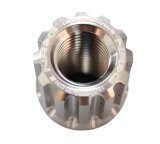 NRG 200 Series M12 X 1.25 Titanium Lug Nut Set - 21 Pc w/Lock Key Socket - Silver thumbnail 3
