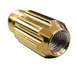 NRG 500 Series M12 X 1.5 Bullet Shape Steel Lug Nut Set - 21 Pc w/Lock Key - Chrome Gold thumbnail 1