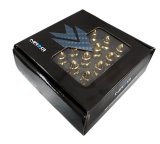 NRG 500 Series M12 X 1.5 Bullet Shape Steel Lug Nut Set - 21 Pc w/Lock Key - Chrome Gold thumbnail 3