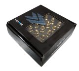 NRG 500 Series M12 X 1.5 Bullet Shape Steel Lug Nut Set - 21 Pc w/Lock Key - Chrome Gold thumbnail 8