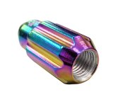 NRG 500 Series M12 X 1.5 Bullet Shape Steel Lug Nut Set - 21 Pc w/Lock Key - Neochrome thumbnail 2