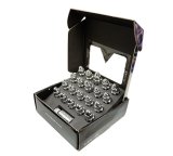 NRG 500 Series M12 X 1.25 Bullet Shape Steel Lug Nut Set - 21 Pc w/Lock Key - Silver thumbnail 1