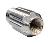 NRG 500 Series M12 X 1.25 Bullet Shape Steel Lug Nut Set - 21 Pc w/Lock Key - Silver thumbnail 2