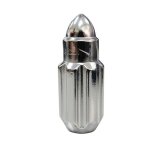 NRG 500 Series M12 X 1.5 Bullet Shape Steel Lug Nut Set - 21 Pc w/Lock Key - Silver thumbnail 6