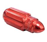 NRG 500 Series M12 X 1.5 Bullet Shape Steel Lug Nut Set - 21 Pc w/Lock Key - Red thumbnail 3