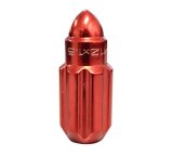 NRG 500 Series M12 X 1.5 Bullet Shape Steel Lug Nut Set - 21 Pc w/Lock Key - Red thumbnail 5