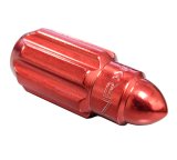 NRG 500 Series M12 X 1.5 Bullet Shape Steel Lug Nut Set - 21 Pc w/Lock Key - Red thumbnail 6
