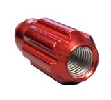 NRG 500 Series M12 X 1.5 Bullet Shape Steel Lug Nut Set - 21 Pc w/Lock Key - Red thumbnail 9