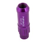 NRG 700 Series M12 X 1.25 Steel Lug Nut w/Dust Cap Cover Set 21 Pc w/Locks & Lock Socket - Purple thumbnail 5