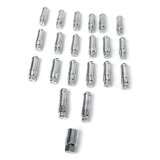 NRG 700 Series M12 X 1.25 Steel Lug Nut w/Dust Cap Cover Set 21 Pc w/Locks & Lock Socket - Silver thumbnail 1