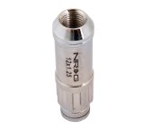 NRG 700 Series M12 X 1.25 Steel Lug Nut w/Dust Cap Cover Set 21 Pc w/Locks & Lock Socket - Silver thumbnail 3