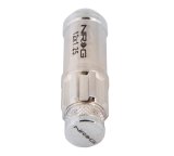 NRG 700 Series M12 X 1.25 Steel Lug Nut w/Dust Cap Cover Set 21 Pc w/Locks & Lock Socket - Silver thumbnail 5