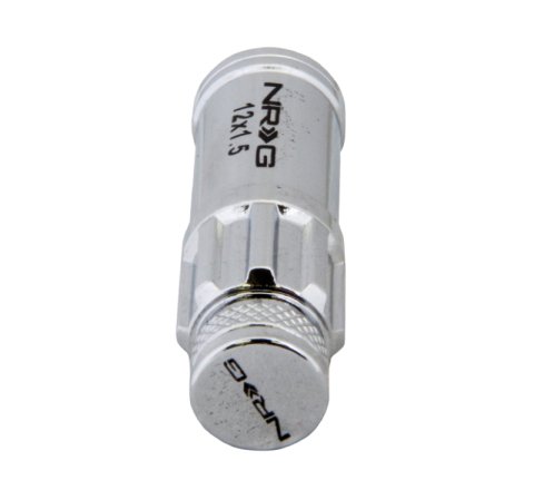 NRG 700 Series M12 X 1.5 Steel Lug Nut w/Dust Cap Cover Set 21 Pc w/Locks & Lock Socket - Silver thumbnail 4