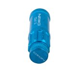 NRG 700 Series M12 X 1.5 Steel Lug Nut w/Dust Cap Cover Set 21 Pc w/Locks & Lock Socket - Blue thumbnail 3