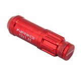 NRG 700 Series M12 X 1.25 Steel Lug Nut w/Dust Cap Cover Set 21 Pc w/Locks & Lock Socket - Red thumbnail 5