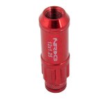 NRG 700 Series M12 X 1.25 Steel Lug Nut w/Dust Cap Cover Set 21 Pc w/Locks & Lock Socket - Red thumbnail 8