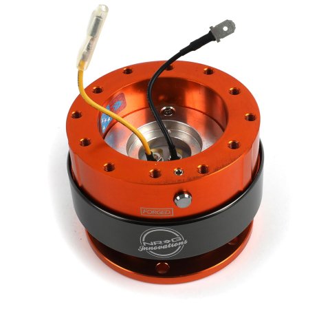 NRG Quick Release Gen 2.0 - Orange Body / Titanium Chrome Ring thumbnail 2